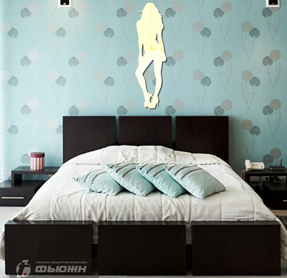 Акриловое Зеркало Силуэт красотки