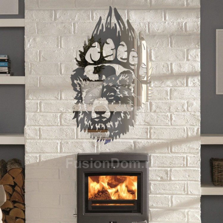 Акриловое зеркало Медведь с лапой