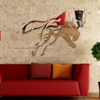 зеркало Волк в прыжке