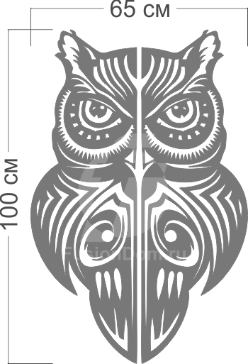 Акриловое зеркало Сова