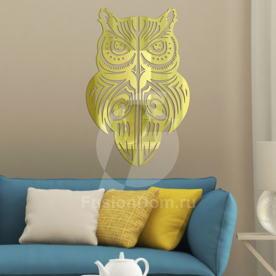 Акриловое зеркало Сова