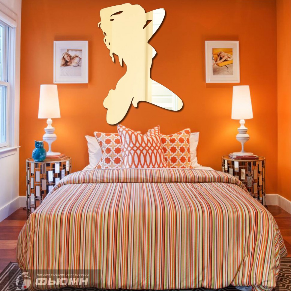 Акриловое Зеркало Силуэт красотки