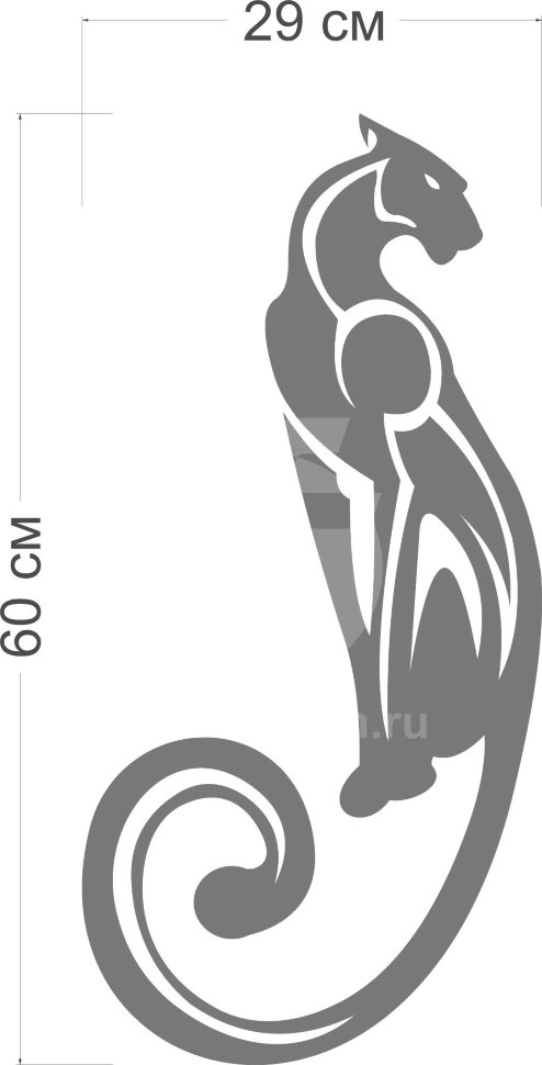 Акриловое зеркало Багира