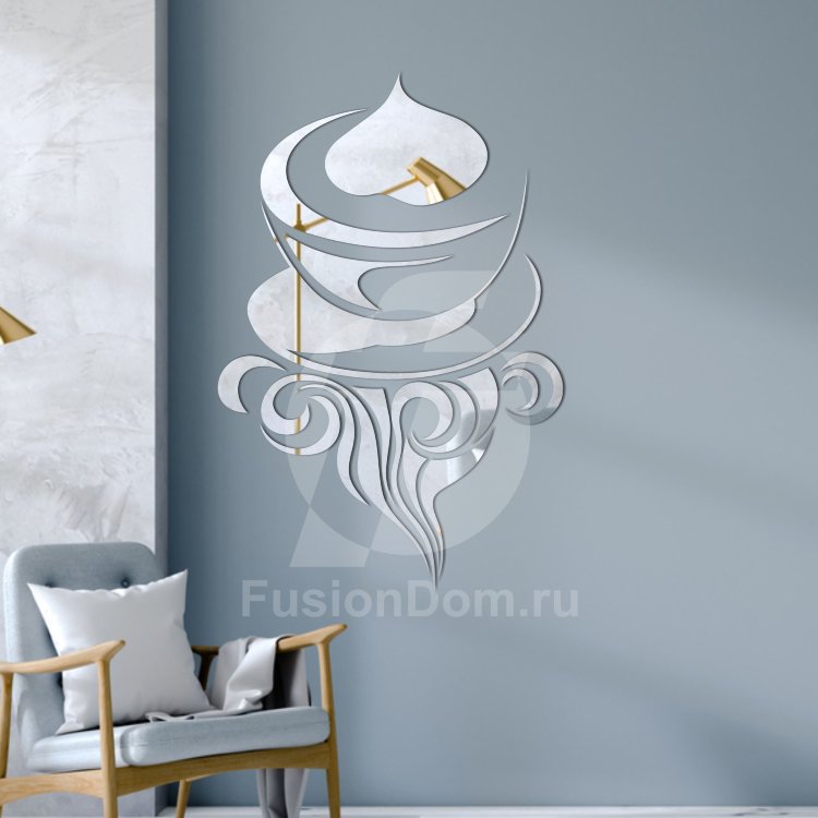 Акриловое зеркало Чашечка латте