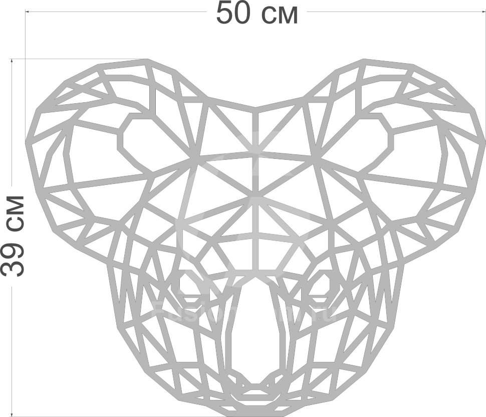 Акриловое зеркало Коала