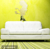 Зеркало Силуэт с сердцем