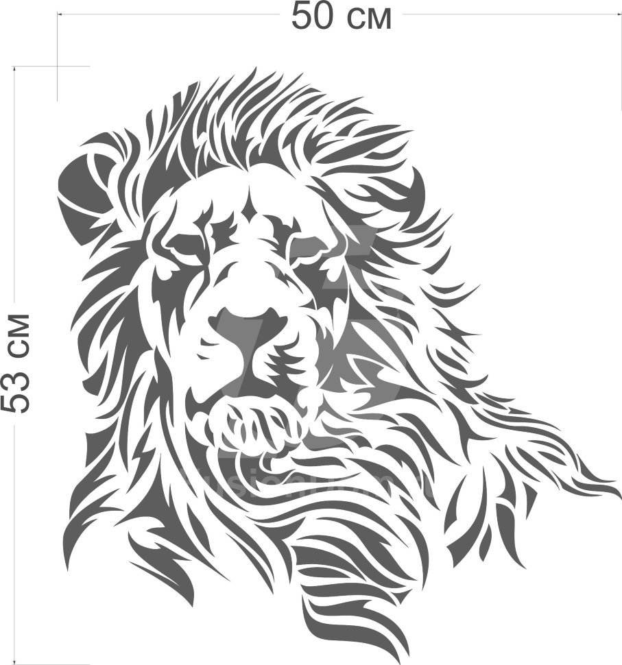 зеркало Царь зверей размер