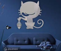 Зеркало Кот обжора