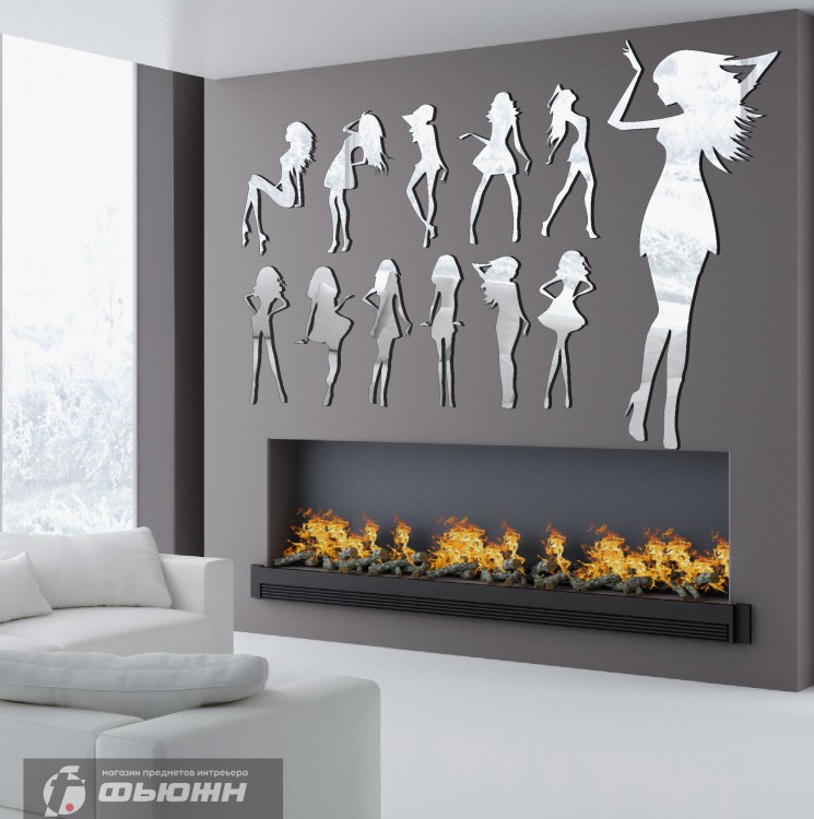 Акриловое зеркало Девушки