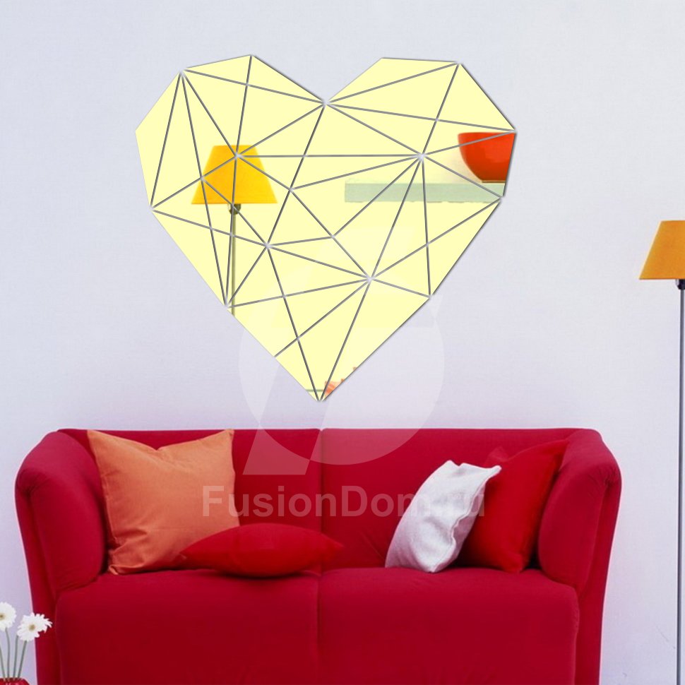 Зеркало Каменное сердце золото