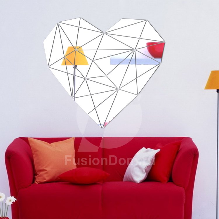 Акриловое зеркало Каменное сердце