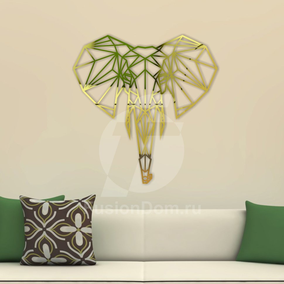 Акриловое зеркало Африканский Слон