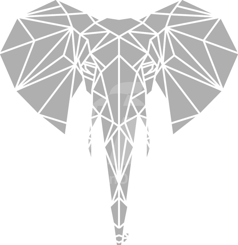 Акриловое зеркало Африканский Слон