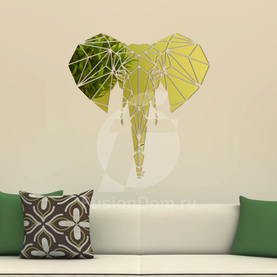 Акриловое зеркало Африканский Слон