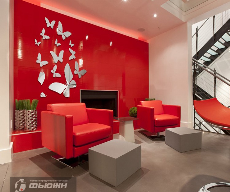 Акриловое зеркало Бабочки