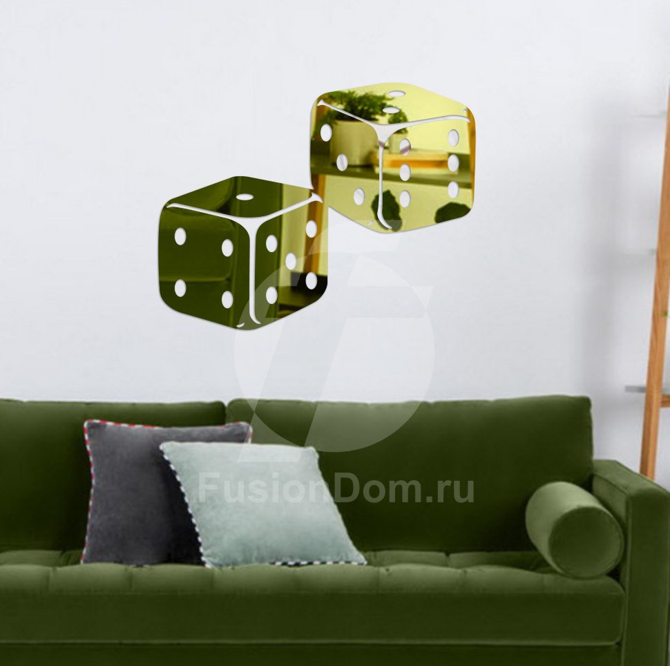 Акриловое зеркало Игральные кости