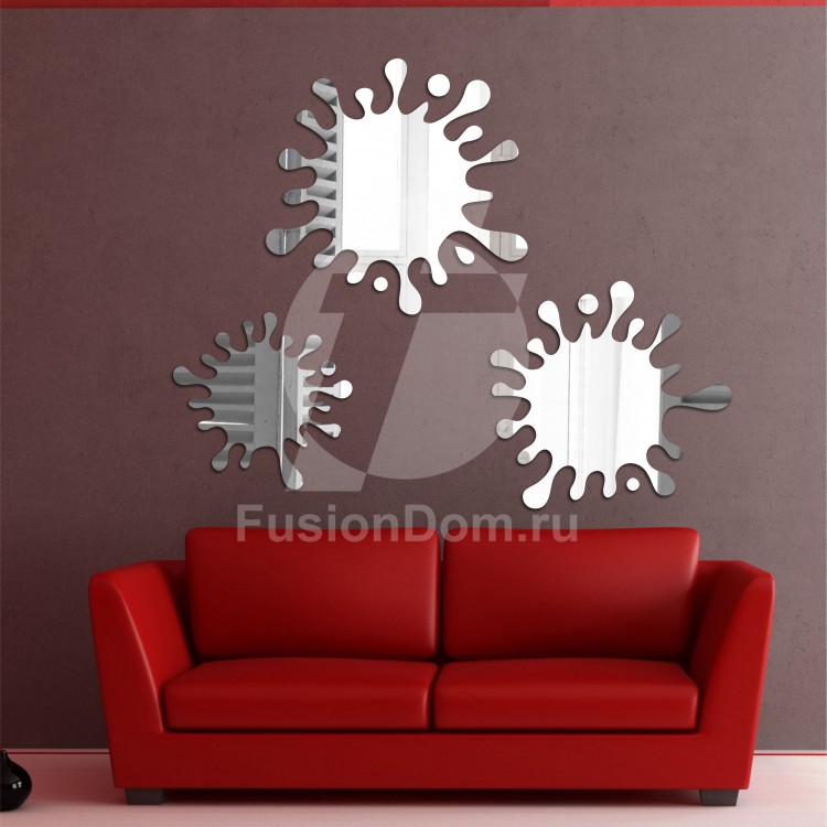 Акриловое зеркало Клякса