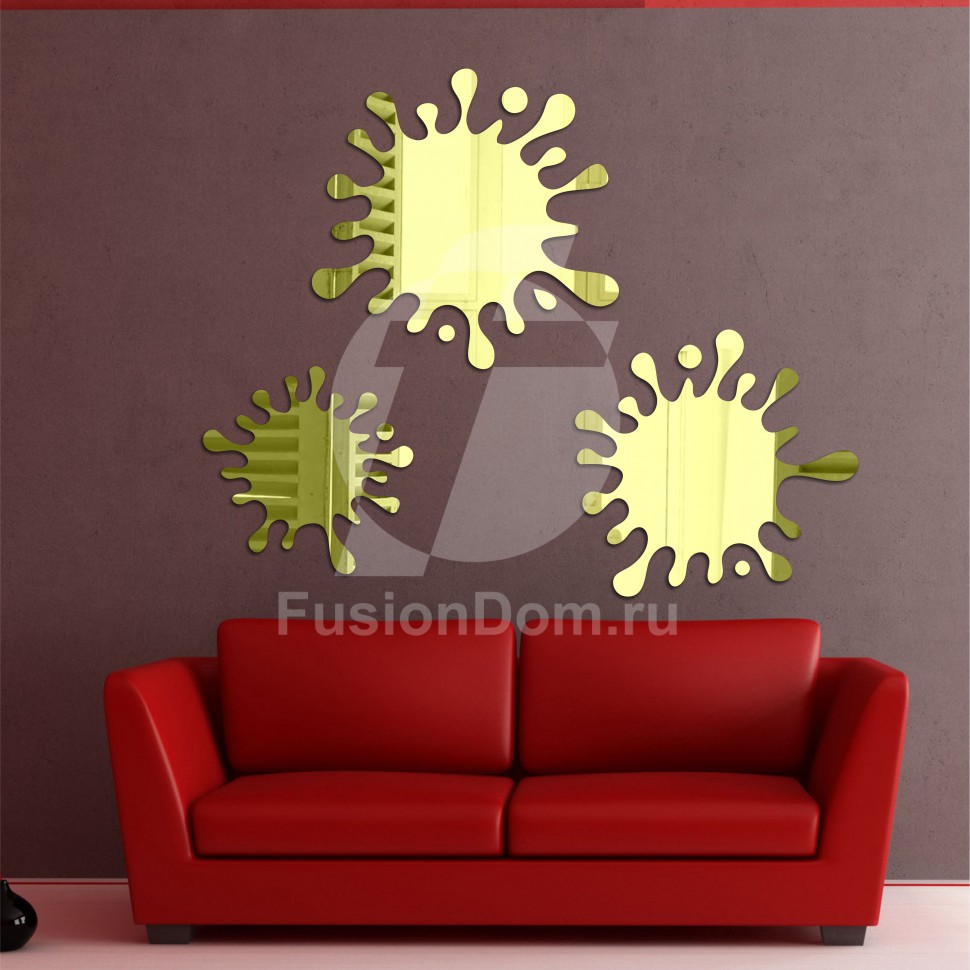 Акриловое зеркало Клякса