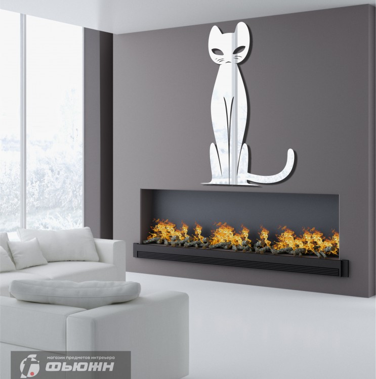 Акриловое Зеркало Грациозная кошка