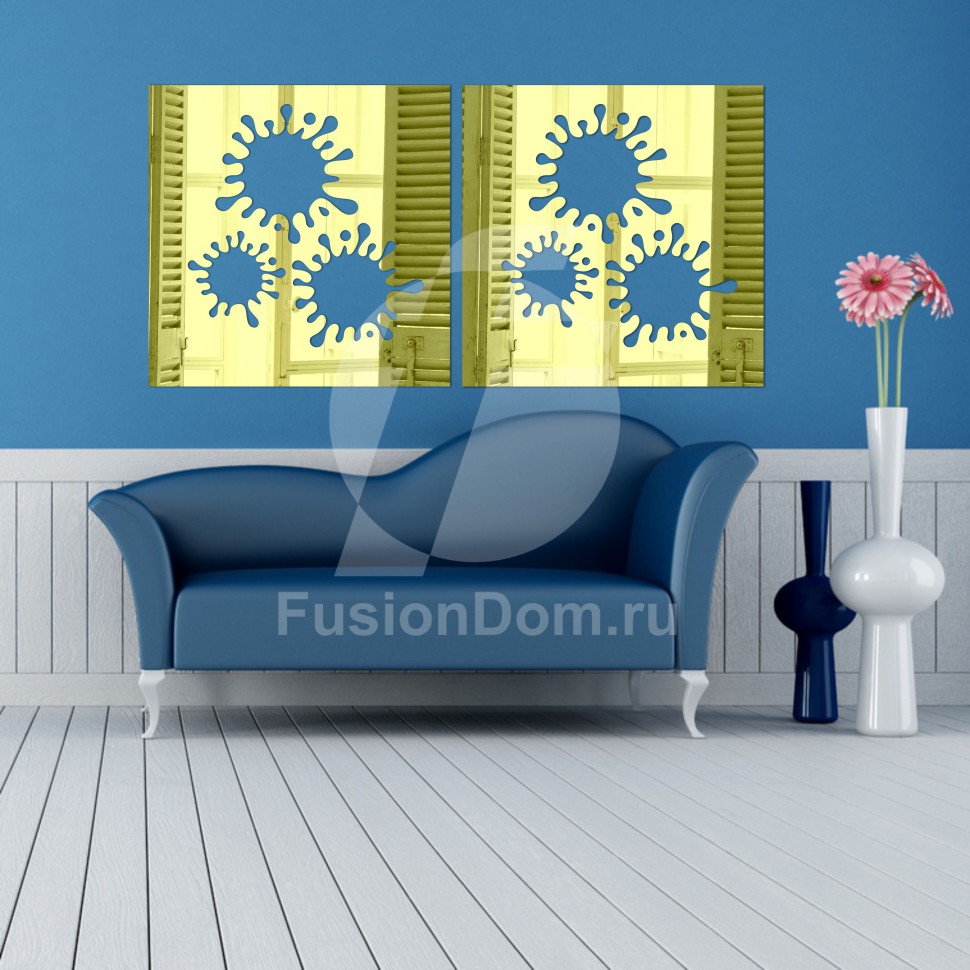 Декоративное акриловое панно Пятна