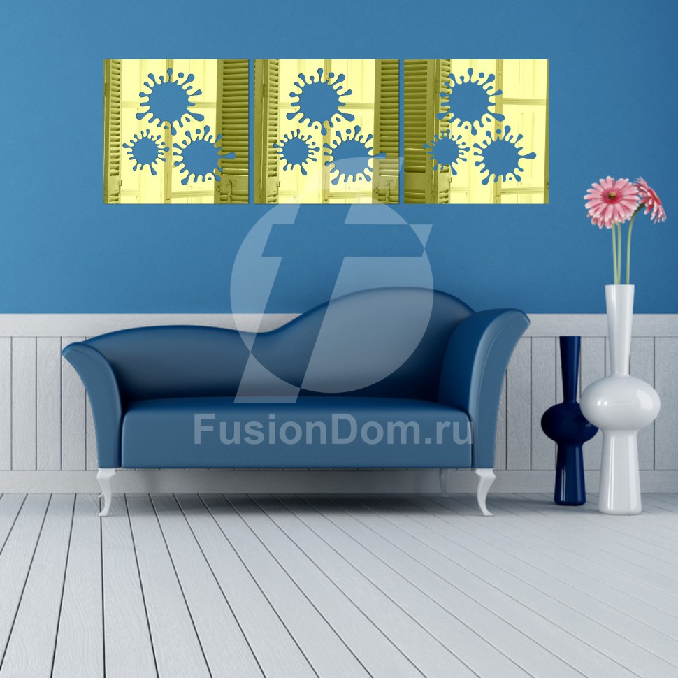 Декоративное акриловое панно Пятна