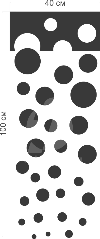 Водопад кругов размер