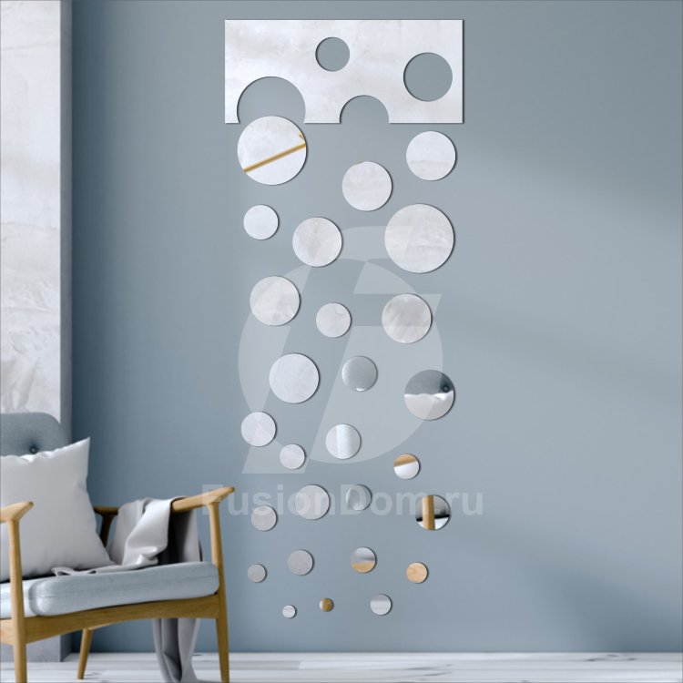 Декоративное акриловое панно Водопад кругов