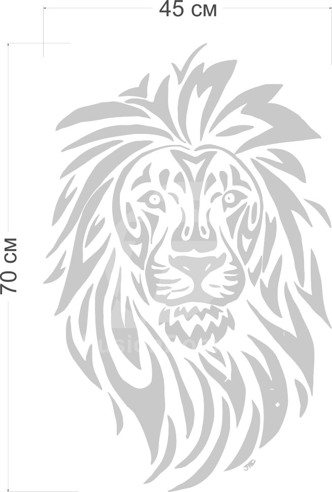 зеркало Лохматый лев размер