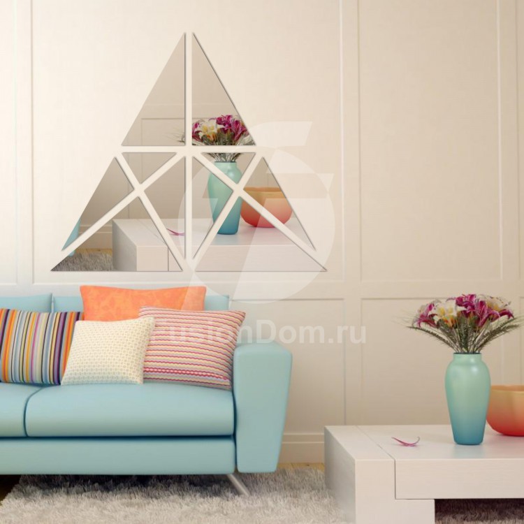 Акриловое Зеркало Треугольные формы