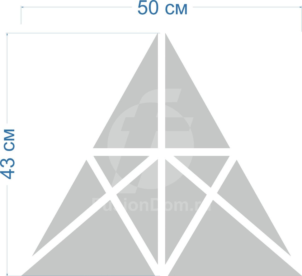 Акриловое Зеркало Треугольные формы