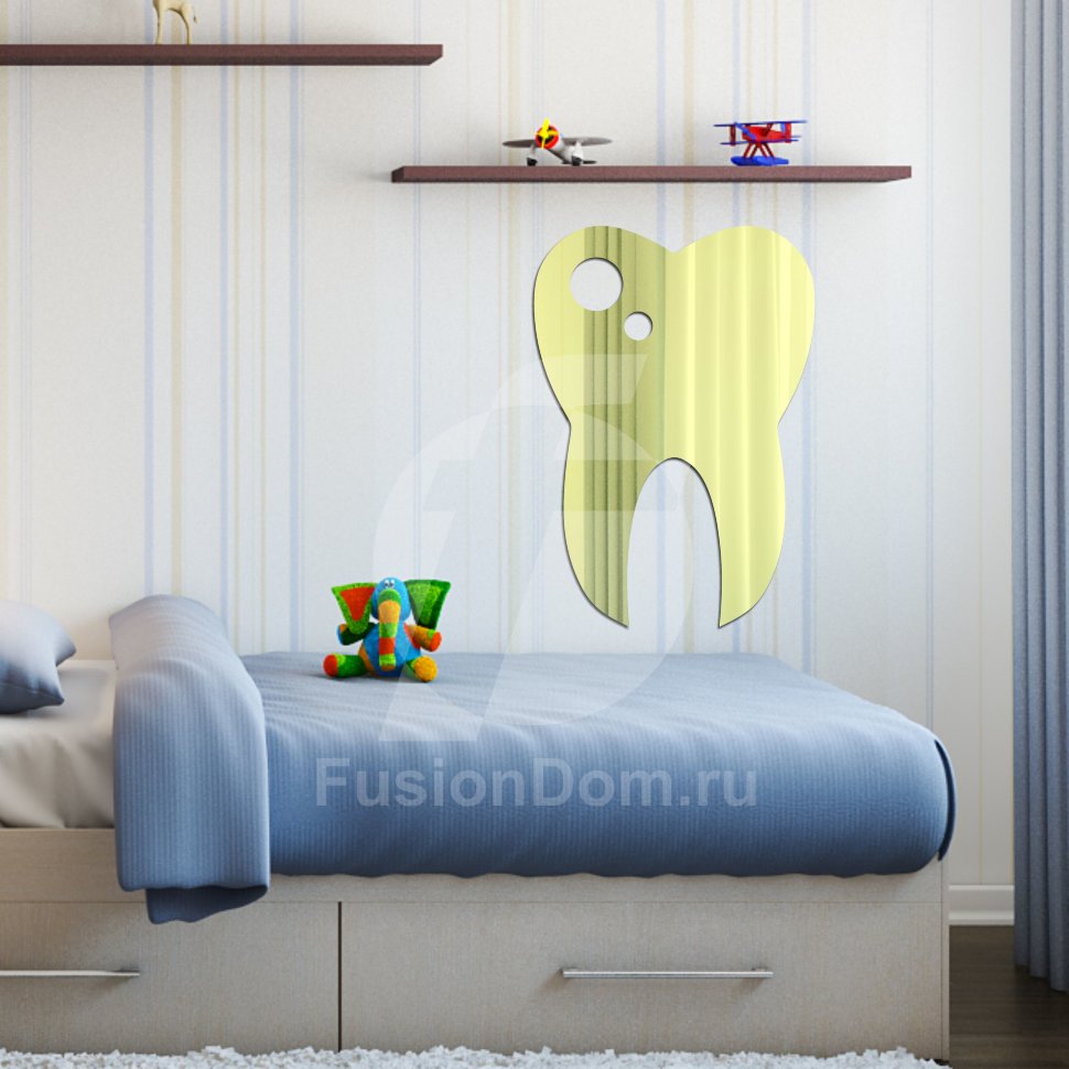 зеркало Зуб золото