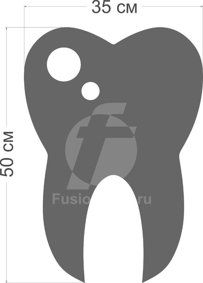 зеркало Зуб размеры