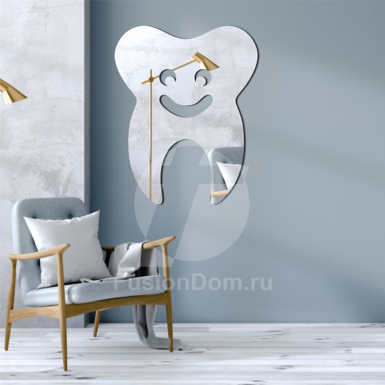 Акриловое зеркало Зуб с улыбкой