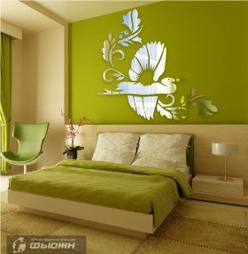 Акриловое зеркало Жар-птица