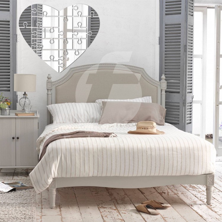 Акриловое зеркало Сердце-пазл