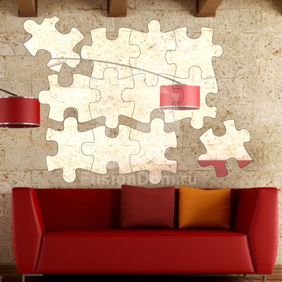 Декоративное акриловое панно Пазл