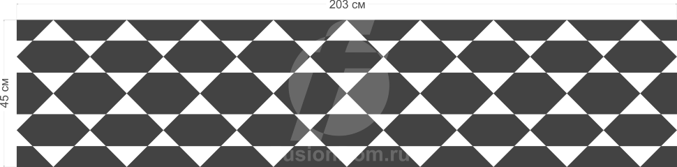 Декоративное акриловое панно Треугольники