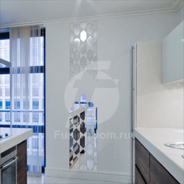 Декоративное акриловое панно Треугольники