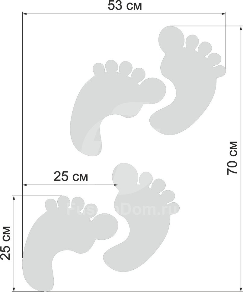 Акриловое зеркало Наследили