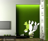 Акриловое зеркало Кактус