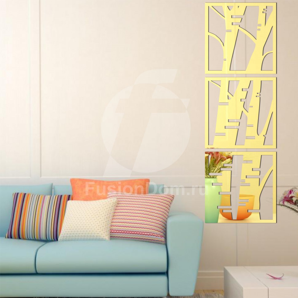 Декоративное акриловое панно Березки