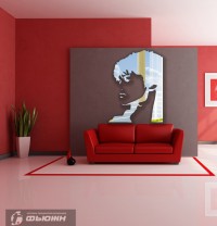 Акриловое зеркало Виктор Цой