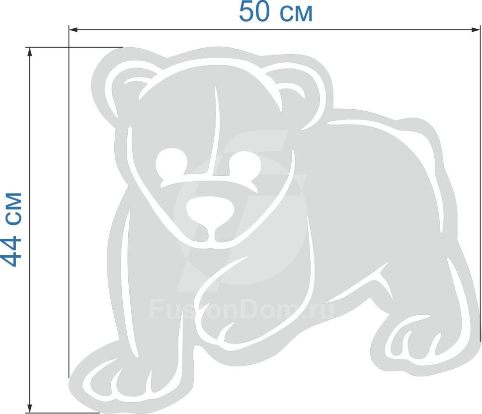 зеркало Плюшевый мишка размер