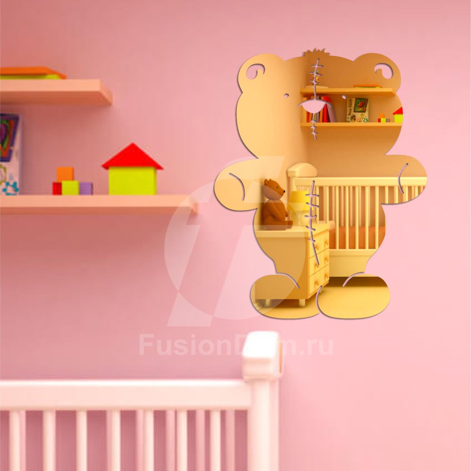 Акриловое зеркало Медвежонок