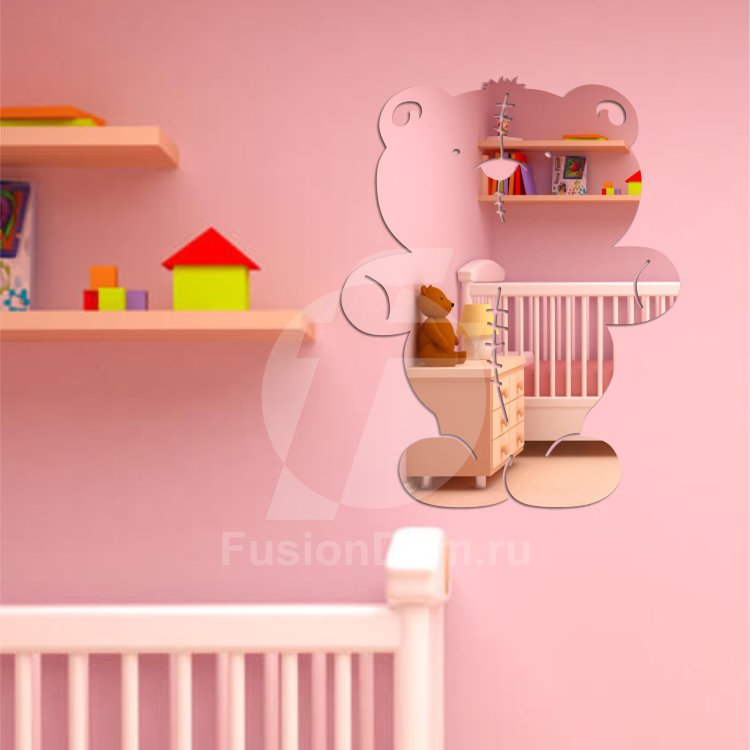 Акриловое зеркало Медвежонок