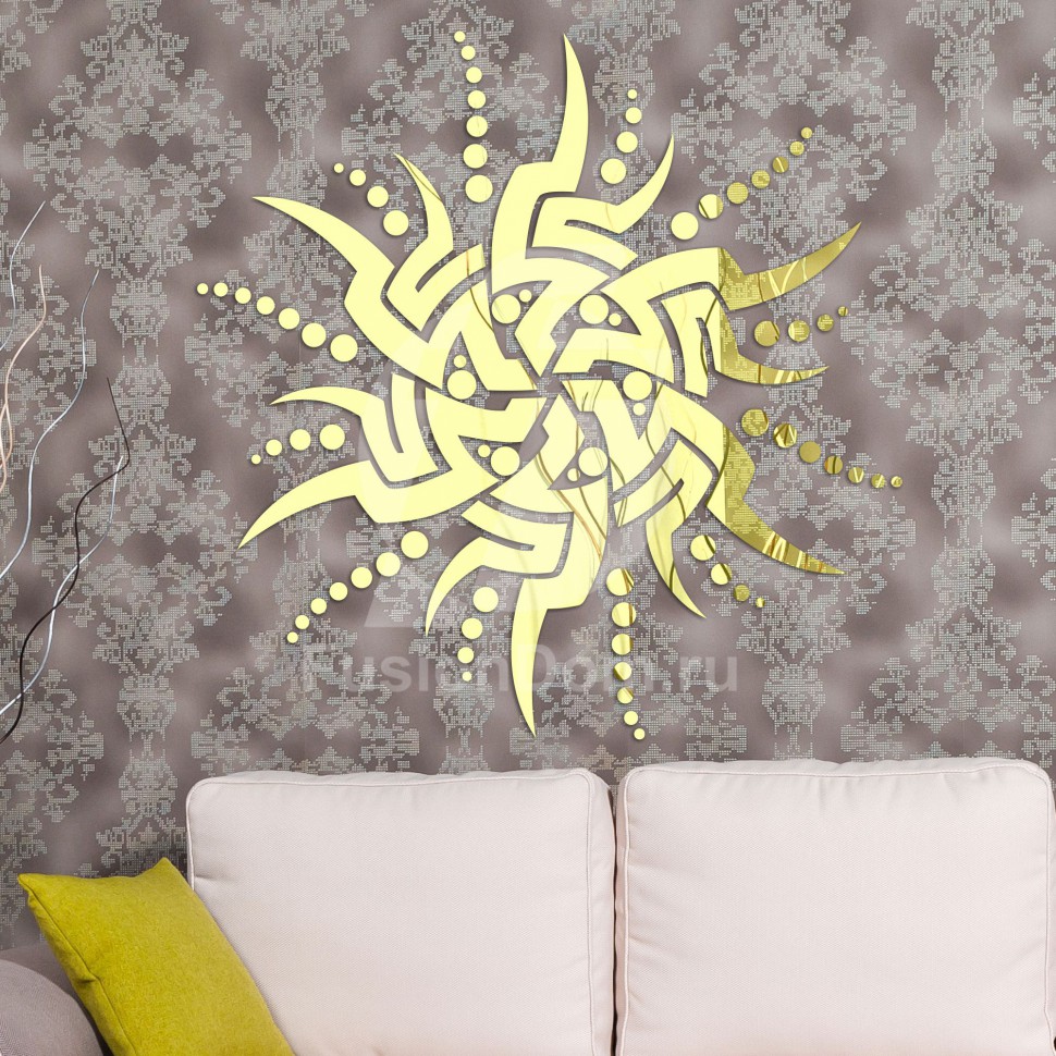 Акриловое зеркало Солнце обжигающее