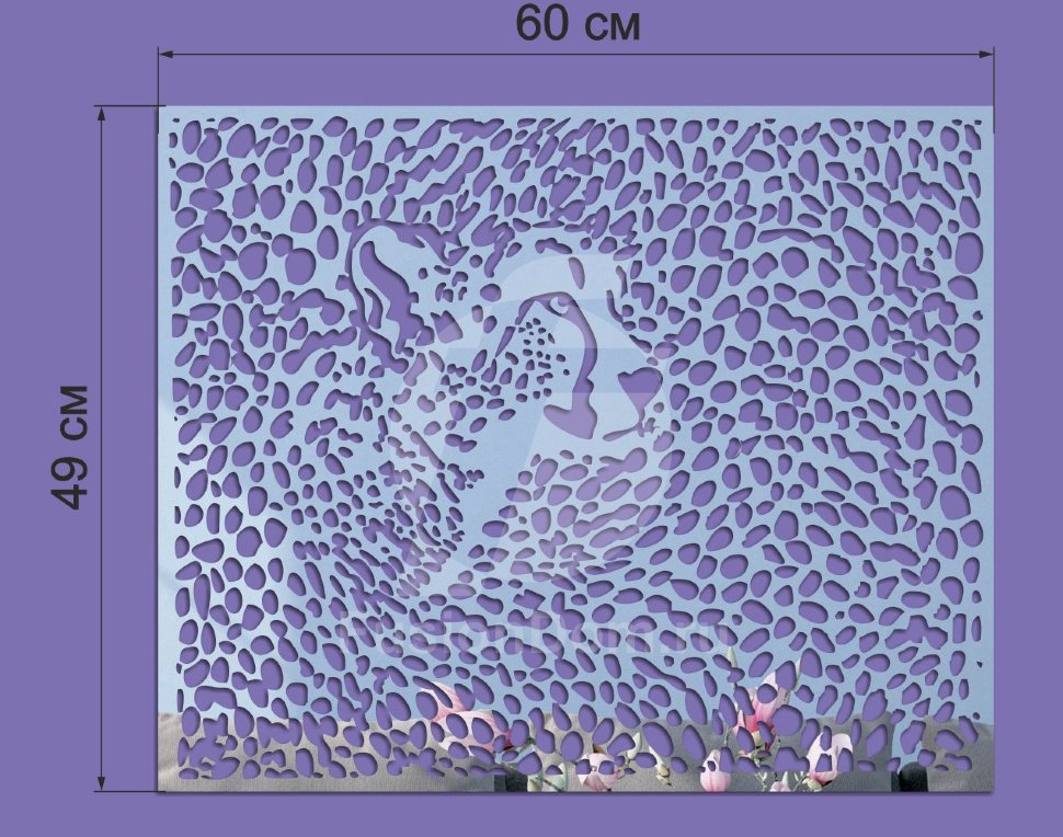 Декоративная акриловая панель Гепард
