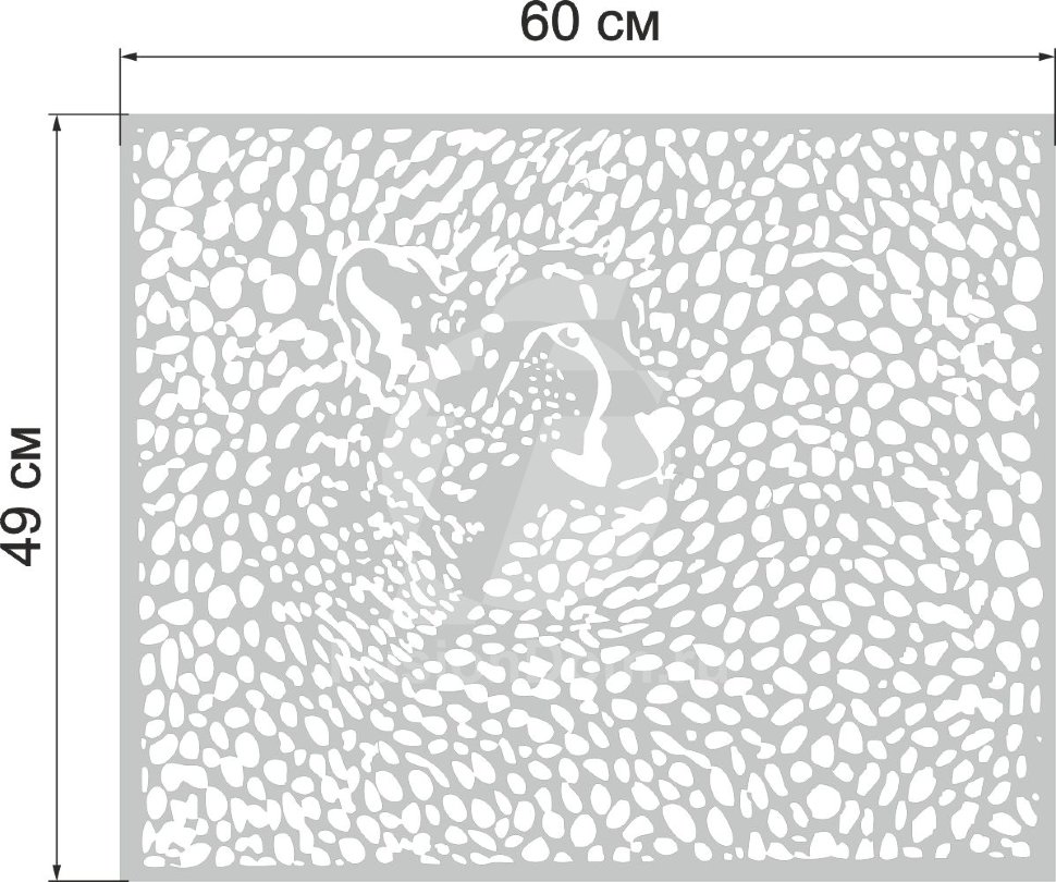 Декоративная акриловая панель Гепард