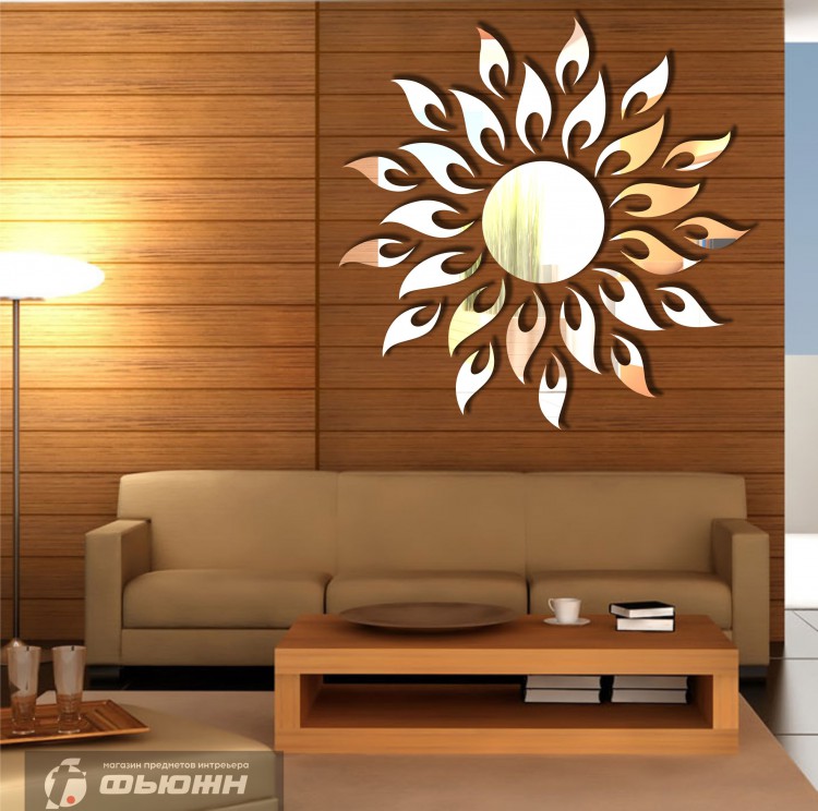 Акриловое зеркало Солнце-жар птица