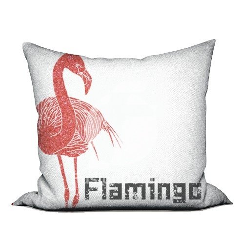 Акриловое Декоративная подушка "Pink flamingo"
